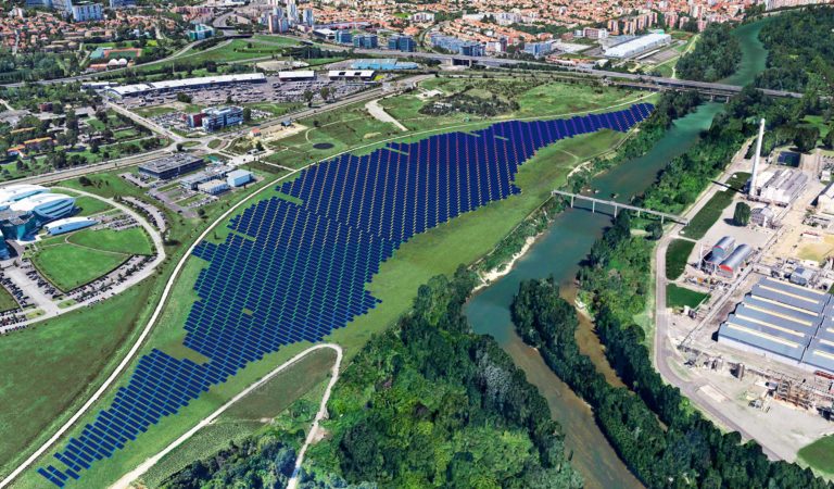 Maquette de la centrale photovoltaïque