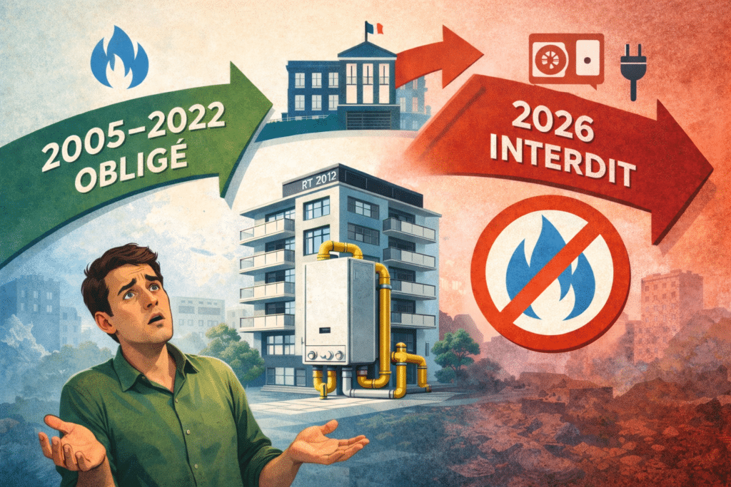 Chaudière gaz interdite en France